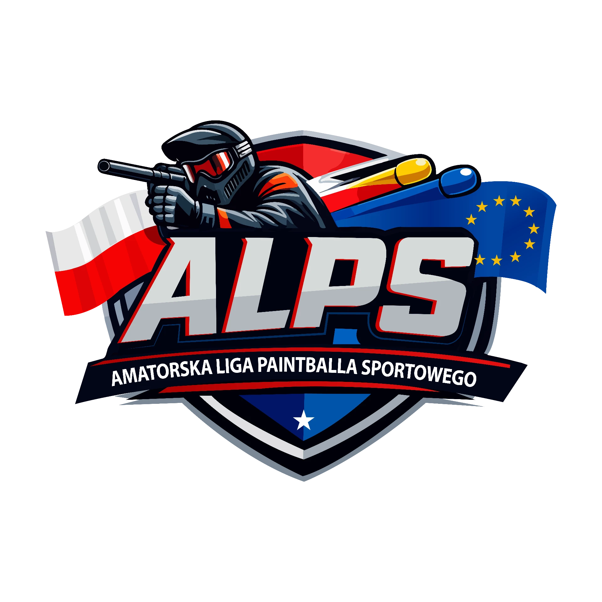 Logo ALPS – Amatorska Liga Paintballa Sportowego